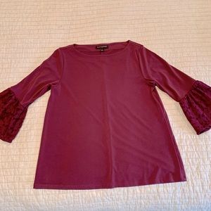 Banana Republic Burgundy Lace Blouse